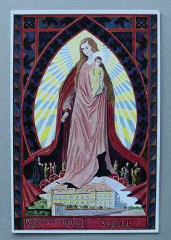 AK Altötting / 1925-1926 / Mehrbildkarte / Ausbau St Franziskushaus / das Seraphische Liebeswerk unter d Schutz der Mutter Gottes
